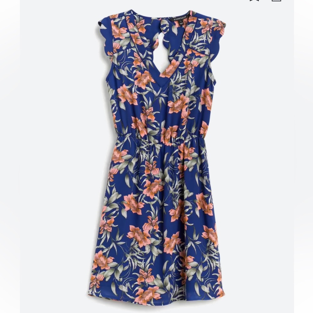 Midnight Scallop Detail Dress | 41 Hawthorn | Size: L